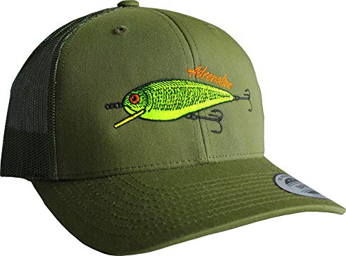 Gorra de béisbol: Carnada - Wobbler - Pescado - Cebo/Cap/Classic Flexfit Snapback/Basecap/Regalo-s Pescador/Gorras de hombre y mujer/Gorro-s Trabajo/Tapa/Pesca/Fish (One Size)