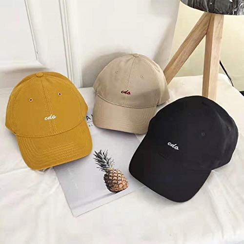 Gorra de béisbol con Bordado de Letras para Hombres y Mujeres Gorras de algodón Casquette Gorras con Nudo corredizo de Hueso de papá Gorra de Hip Hop-4_Ajustable