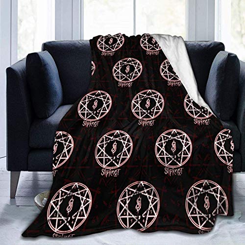 GOSMAO Manta de Franela Tela de Cepillo Extra Suave Súper cálida Mantas para sofás acogedora y Ligera Nudo corredizo 50"x40",W127cm X L102cm