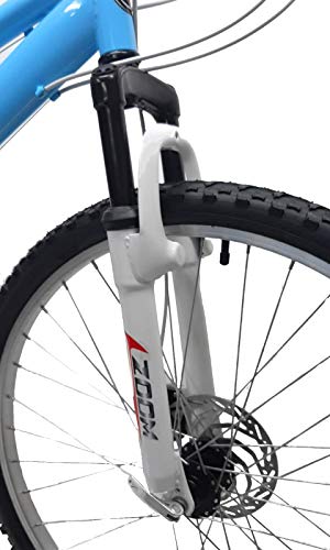 Gotty Bicicleta de montaña Modelo AGUILA-26, Cuadro 26" señora, 18 velocidades, con suspensión Delantera, Frenos de Disco, Equipo de luz Delantera y Trasera.