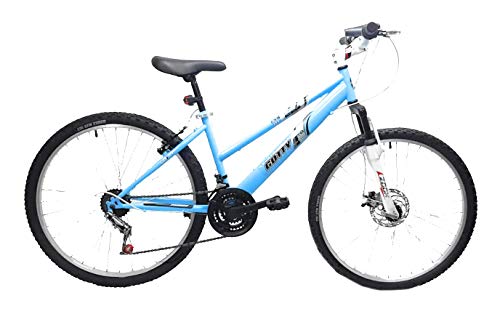 Gotty Bicicleta de montaña Modelo AGUILA-26, Cuadro 26" señora, 18 velocidades, con suspensión Delantera, Frenos de Disco, Equipo de luz Delantera y Trasera.