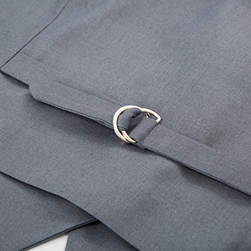 GRACE KARIN Chaleco Victoriano para Mujer Mediano Steampunk Gris 2XL