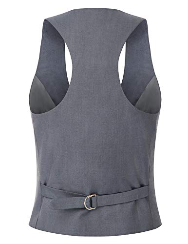 GRACE KARIN Chaleco Victoriano para Mujer Mediano Steampunk Gris 2XL