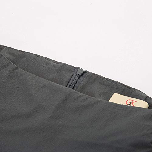 GRACE KARIN Mujer Falda de Tubo Corta Gris para Fiesta por la Rodilla Tamaño M CL866-2
