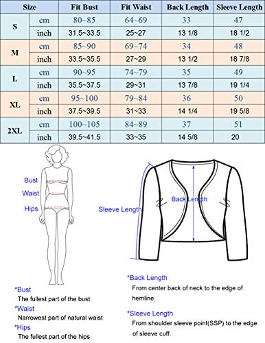 GRACE KARIN Mujer Torera de Oficina Trabajo Formal Casual Elegante Básico Otoño Invierno Beige XL