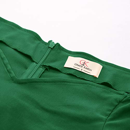 GRACE KARIN Mujer Vestido Elegante Años 50 Vestido de Mujeres Rockabilly Clásico L CL010823-4