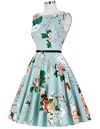 Grace KARIN - Vestido clásico de Audrey Hepburn con estilo clásico vintage de los años 50 y 60. Cl6086-33 S