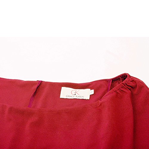 GRACE KARIN Vestido de Fiesta Elegante de La Mujer Vestido Ajustado de Fiesta Vestido de Fiesta en Dama de Honor S CLAF39-8