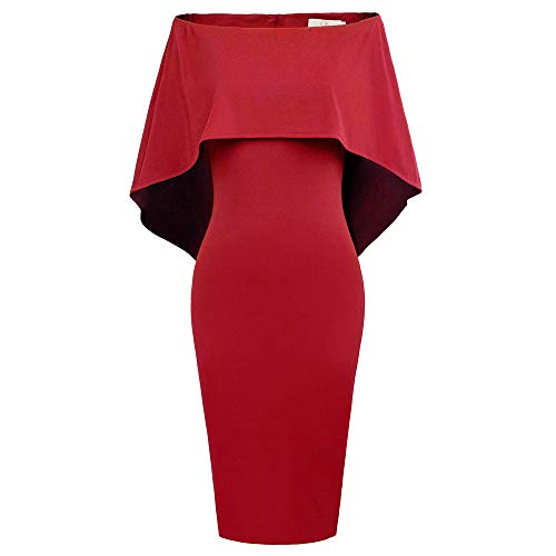 GRACE KARIN Vestido de Fiesta Elegante de La Mujer Vestido Ajustado de Fiesta Vestido de Fiesta en Dama de Honor S CLAF39-8