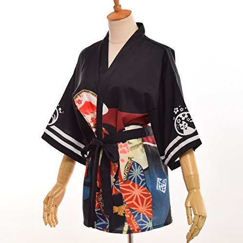 GRACEART Mujeres Vendimia Kimono Cubrir Arriba Cardigans Bata de Baño (M)