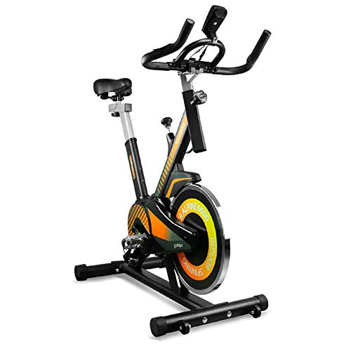 gridinlux. Trainer Alpine 6000. Bicicleta estática Ciclo Indoor. Volante de Inercia 10 kg, Nivel Avanzado, Sistema de Absorción de Impactos, Pantalla LCD, Fitness
