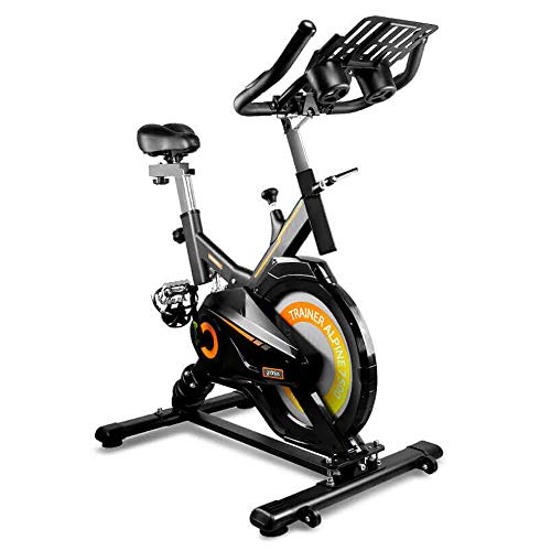 gridinlux. Trainer Alpine 7500. Bicicleta estática Ciclo Indoor. Volante de Inercia 15 kg, Nivel Avanzado, Sistema de Absorción de Impactos, Pantalla LCD, Fitness