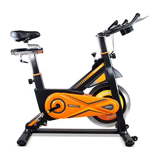 gridinlux. Trainer Alpine 8000. Bicicleta estática Ciclo Indoor. Volante de Inercia 25 kg, Nivel Avanzado, Altura Ajustable, Pantalla LCD, Fitness, Unisex.