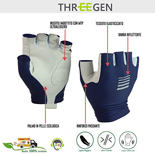 Guantes de ciclismo de verano ultraligeros de piel sintética – para bicicleta de carretera – Guantes y accesorios de ropa técnica para bicicleta de hombre mujer niño (azul, XL)