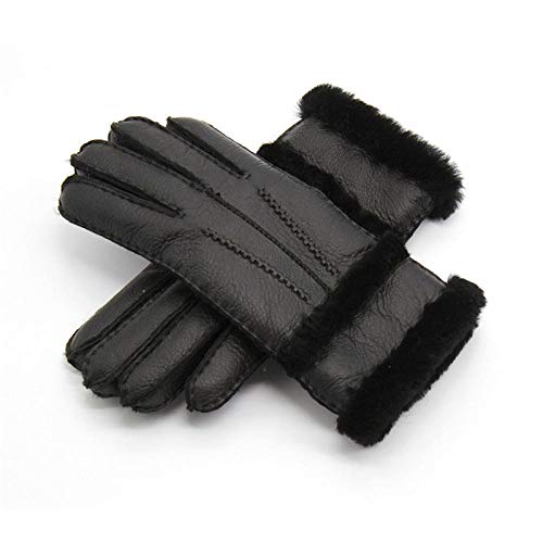 Guantes De Invierno Guantes De Invierno De Piel De Oveja Pura Para Mujer Guantes De Piel De Oveja De Piel De Oveja Reales Guantes Cálidos Para Mujer Guantes De Mitón De Cuero Genuino De Dedo Complet