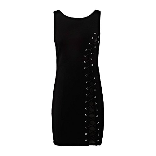 Guess W73K55K5XJ0 Vestido, Negro (Jet Black), Medium para Mujer