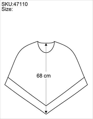 GURU SHOP Caftán, estilo Ibiza, blusa maxi para mujer, túnica de playa, color blanco, sintética, talla única, blusa y túnica, ropa alternativa negro / naranja Tallaúnica