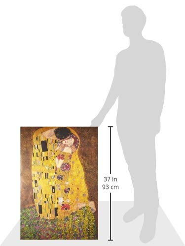 Gustav Klimt Póster de El Beso, Cartón, Multicolor, 61 x 91,5 cm