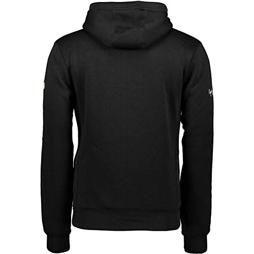 GYMCLASS MEN - Sudadera Capucha Bolsillos Hombre - Chaqueta Casual Hombres Abrigo - Camisetas Camisa Manga Larga - Hoodie Deportiva Regular Fitness Jacket Tops (NEGRO XL)