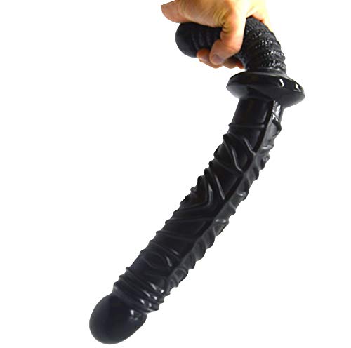 GZXZM WRQ03Y4R Pene de Silicona 16-Inch Black Handle de Feliz Grande Embalaje Puedes poderoso y Impermeables Bragas pene tamaño cableado