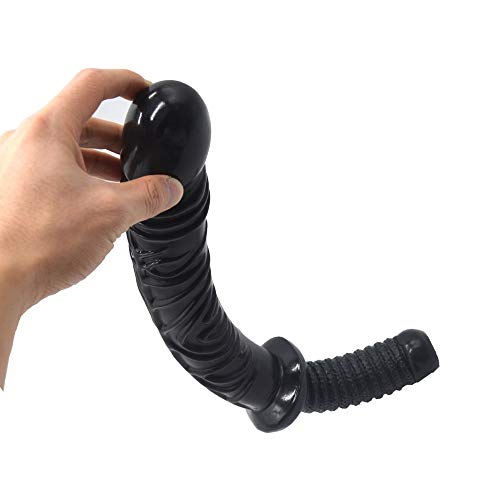 GZXZM WRQ03Y4R Pene de Silicona 16-Inch Black Handle de Feliz Grande Embalaje Puedes poderoso y Impermeables Bragas pene tamaño cableado