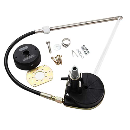 H HILABEE Cable De Dirección 12 Pies - Sistema De Dirección Mecánica Fueraborda, Servicio Pesado