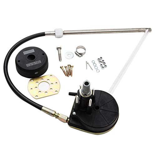 H HILABEE Cable De Dirección 12 Pies - Sistema De Dirección Mecánica Fueraborda, Servicio Pesado