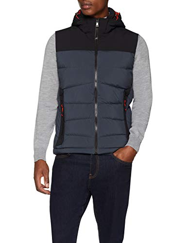 Hackett London AMR Down Gilet Chaleco Deportivo, Gris (Charcoal 987), L para Hombre
