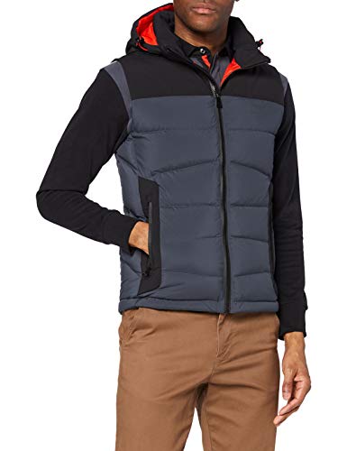 Hackett London AMR Down Gilet Chaleco Deportivo, Gris (Charcoal 987), L para Hombre