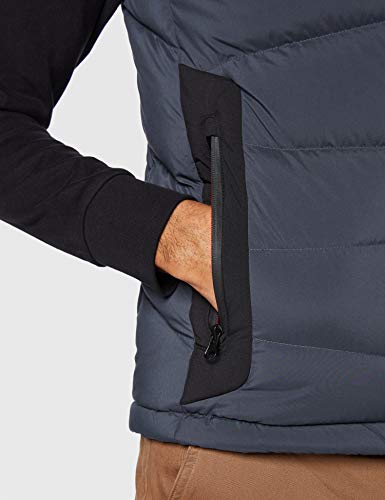 Hackett London AMR Down Gilet Chaleco Deportivo, Gris (Charcoal 987), L para Hombre