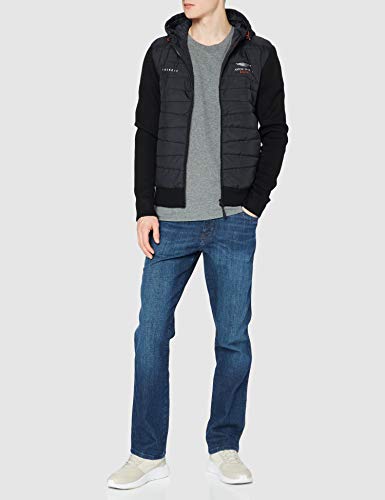 Hackett London AMR QLTD Front Hoodie Suéter, Negro, XX-Large para Hombre