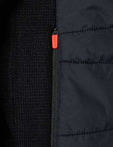 Hackett London AMR QLTD Front Hoodie Suéter, Negro, XX-Large para Hombre