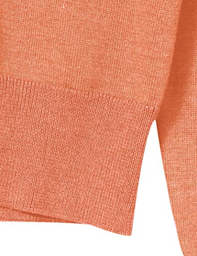 Hackett London Cotton Silk V Neck Suéter, Naranja (135orange 135), Medium para Hombre