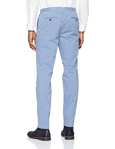 Hackett London Kensington Slim Chino Pantalones, Azul (Dusty Azure 5IP), 36W / 32L para Hombre