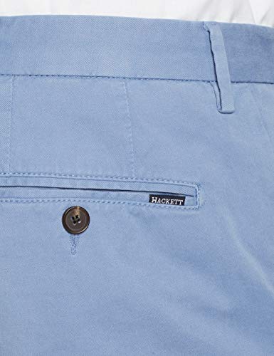 Hackett London Kensington Slim Chino Pantalones, Azul (Dusty Azure 5IP), 36W / 32L para Hombre