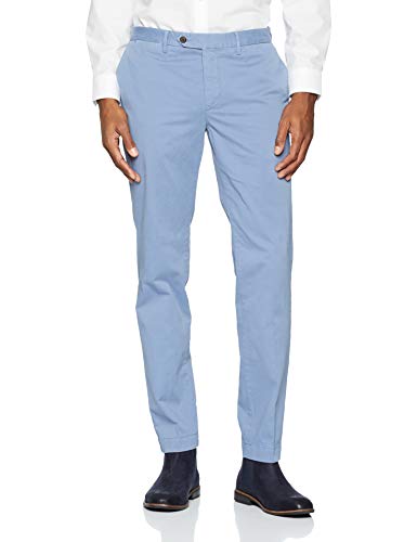 Hackett London Kensington Slim Chino Pantalones, Azul (Dusty Azure 5IP), 36W / 32L para Hombre