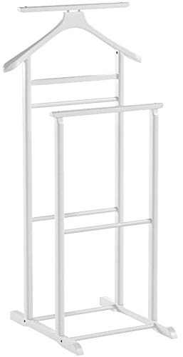 Haku Möbel 30269 - Perchas de madera maciza en blanco, altura 102 cm