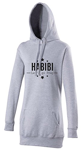 Halal-Wear - Sudadera con Capucha - para Mujer Gris M