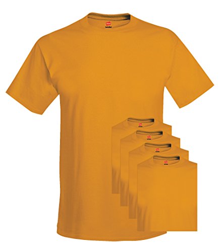 Hanes Big Crew - Camisetas para hombre (talla pequeña), color dorado