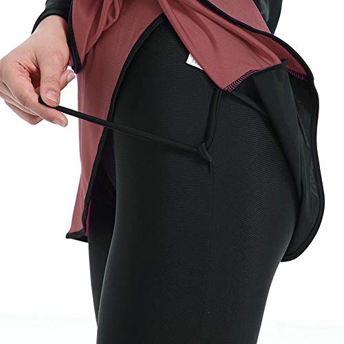 HaoFan - Traje de baño Musulman Modeste - Conjunto de burkini para mujer, conjunto de pantalones de hijab cobertura completa de secado rápido, elástico, protección solar UPF 50+ naranja L