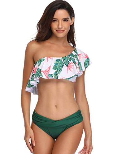 Happy Cherry - Bañador Madre e Hija Iguales de Verano Transpirable 2 Piezas Traje de Baño Familiar Elástica Bikini de Playa para Mujer Niñas