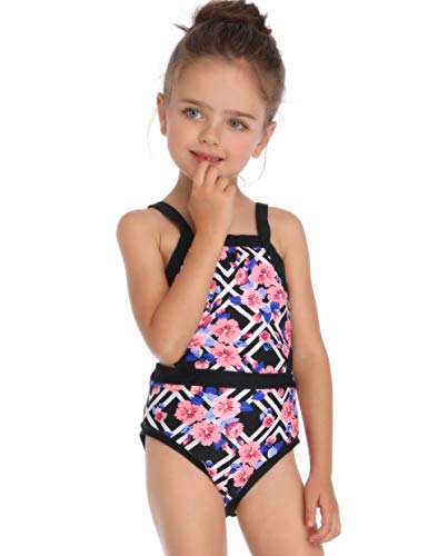 Happy Cherry - Bañador Madre e Hija Iguales de Verano Transpirable una Piezas Traje de Baño Familiar Elástica Bikini de Playa para Mujer Niñas