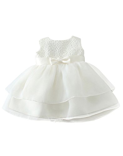 Happy Cherry Bebés Niñas Vestido de Tutú Princesa Traje de Fiesta Formal Elegante para Boda Cumpleaños Fiesta Bautizo Talla 3M (0-6 Meses)