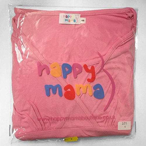 HAPPY MAMA. Mujer Top Maternidad Lactancia Cuello Barco Diseño Doble Capas. 002p (Carmesí, 44-46, 2XL)