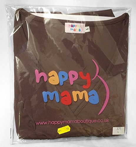 HAPPY MAMA. Mujer Top Maternidad Lactancia Cuello Barco Diseño Doble Capas. 002p (Negro, 38-40, M)