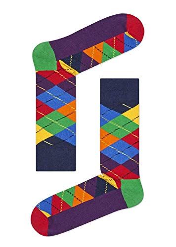 Happy Socks Calcetines Multi-color Socks Gift Set 4-Pack Gift Box Coloridas y Alegres para Hombre y Mujer - Algodón- talla 36-40