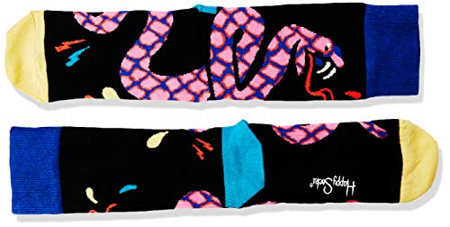 Happy Socks Tropical Snake Sock Calcetines, Multicolor (Multicolour 930), 7/10 (Talla del fabricante: 41-46) para Hombre