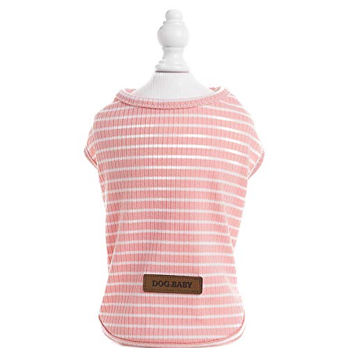 Harfkoko Jersey para Perro o Gato Pequeño/Ropa Cómoda de Punto para Mascotas Suéter de Abrigo para Mascotas Rosa Rojo Azul Gris Hierba - Peso 1,2-9,0 kg