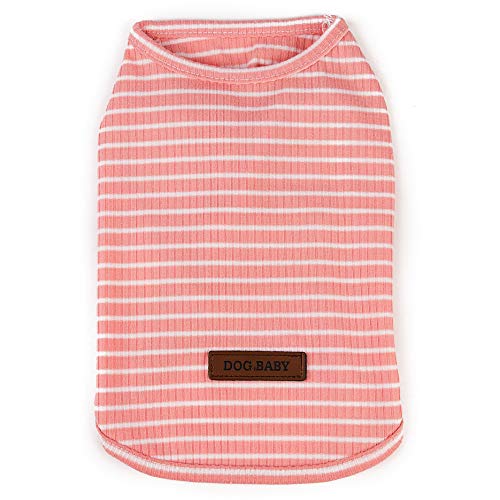 Harfkoko Jersey para Perro o Gato Pequeño/Ropa Cómoda de Punto para Mascotas Suéter de Abrigo para Mascotas Rosa Rojo Azul Gris Hierba - Peso 1,2-9,0 kg