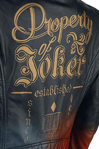 Harley Quinn Daddys Lil Monster - Chaqueta de piel acolchada para mujer